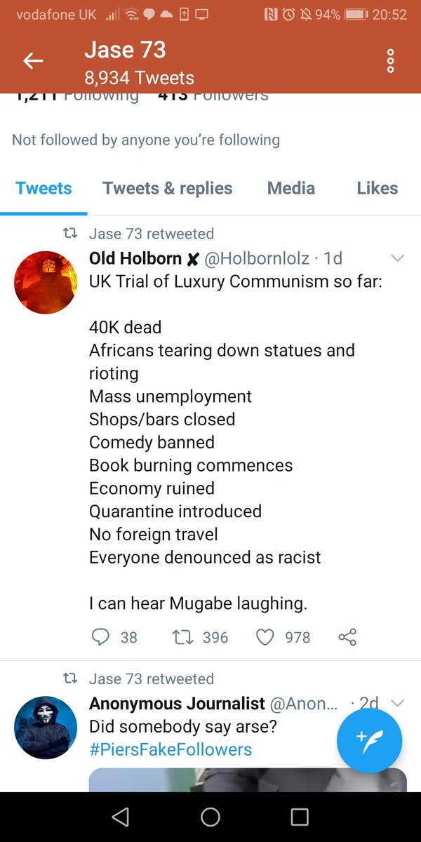 Everyday Racists *2.Jase (Jason?) who casually drops into his rant about the evils of modern life 'Africans tearing down statues and rioting'. Actually, Jase- one statue and very little 'rioting', but never mind that ...'Africans'??