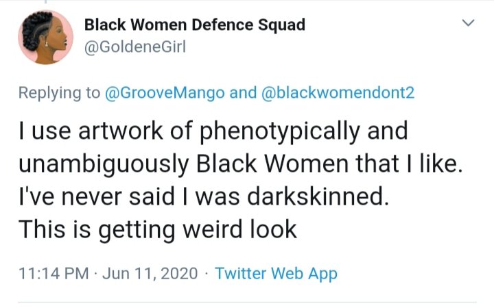 This account in question is part of the Divest movement, a movement that encourages Black women to sleep and procreate with white men. G0ld3n3dGirl is run by a lightskin black woman from the UK. Both important points from a historical standpoint. Tweet and Youtube acc.  https://twitter.com/franley12/status/1273545830272811008