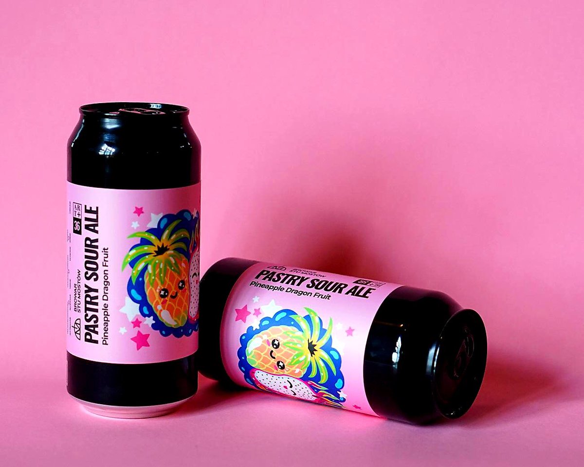 BrowarStuMostow's tweet photo. 🍍 ART+36 Pastry Sour Ale Pineapple &amp; Dragon Fruit uwarzony z @basquelandbrew trafił właśnie do puszek!

#100mostow #CraftBeer #CraftBrewery #PiwoKraftowe #WspieramPolskiKraft
#NewIn #ArtSeries #CreativeCooperation #ComingSoon #PastrySourAle  #Wrocław https://t.co/o4CPx2KLje