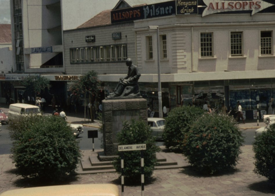 16/His wife, Gwladys Lady Delamere was the first female mayor of Nairobi and a bronze statue of the man was erected at the intersection of Delamere Avenue (Kenyatta Avenue) and Hardinge Steet (Kimathi Street) in 1932. https://www.standardmedia.co.ke/article/2001342859/why-lord-delamere-stopped-poisoning-the-city-hyenas