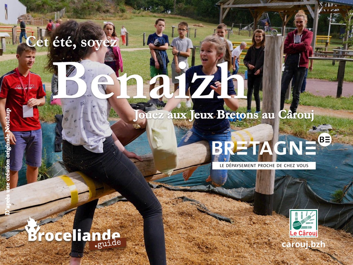 gotoBroceliande's tweet photo. Cet été, soyez Benaizh 😀 en Brocéliande ! Jouez aux Jeux Bretons au Cârouj, LE parc de loisirs des jeux Bretons à Monterfil !

Découvrir le Cârouj : https://t.co/gEaXp3iURg

#Benaizh #Broceliande #Bretagne #DepaysezVousEnBretagne #CetEtéJeVisiteLaFrance https://t.co/rKYdhgqjMf