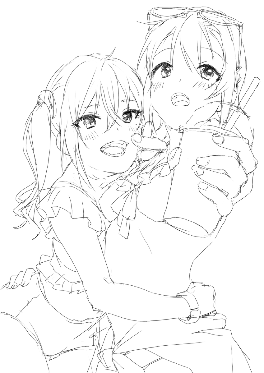 ラフは描いたので後は任せた!誰か仕上げてくれないかな。 