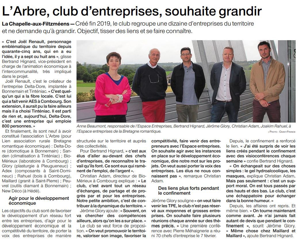 espacentreprise's tweet photo. Envie de rejoindre le #club #entreprises de la Bretagne romantique ?
@DELTADORE_FR #Sanden @biomerieux #Glory #AdexElectronique #RahuelBois @maillardsculpte #PeuvrelOutilsDiamantés #NewDeco

👉 Infos : @espacentreprise 
 #Larbre #LienAssociationRuraleBretagneRomantiqueÉconomique https://t.co/EWdwyI83ym