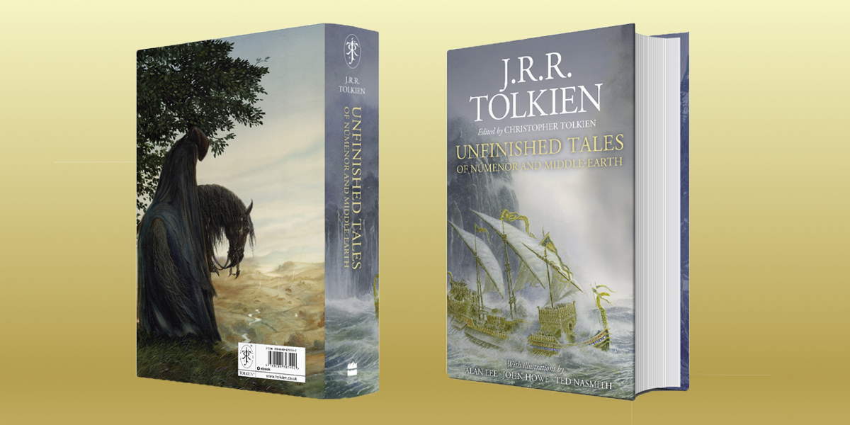 HarperCollinsUK's tweet photo. We're delighted to unveil the cover of the new illustrated edition of J.R.R. Tolkien's Unfinished Tales. 

Edited by Christopher Tolkien, this edition commemorates Unfinished Tales' 40th anniversary and the literary brilliance of both father and son. https://t.co/BhSQFRMv6U https://t.co/5zEdwxFtff