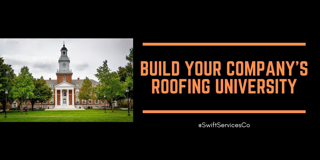 10 steps to build your roofing company's training process based upon systems you use inside the business.

Read on: bit.ly/buildroofinguni

#roofing #roofingcompany #roofingcontractors #roofingindustry #systems