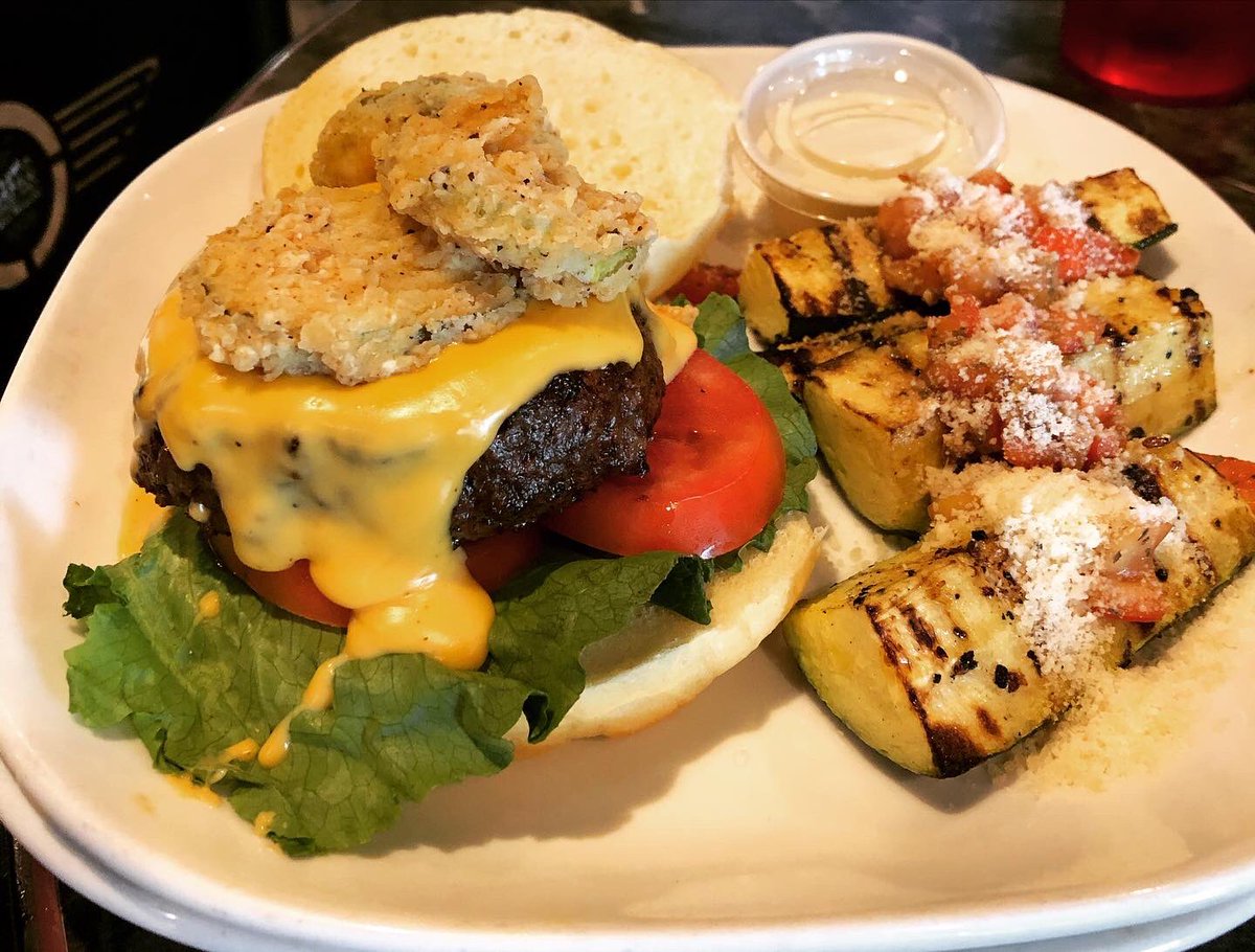 We are glad to be getting out and about a little more ! One of my first meals out was this yummy burger from <a href="/BubbasPgh/">BubbasPgh</a> !  Whoot !!