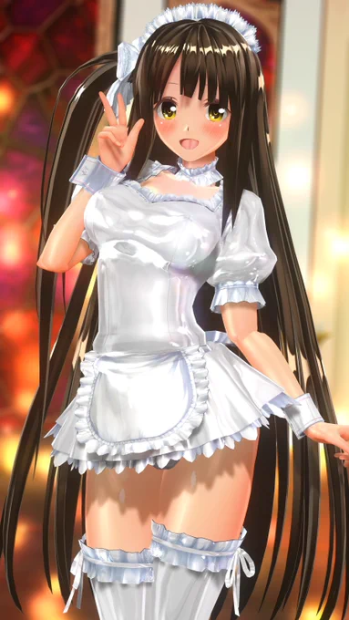 純白ツルテカメイド#COM3D2 #CM3D2 
