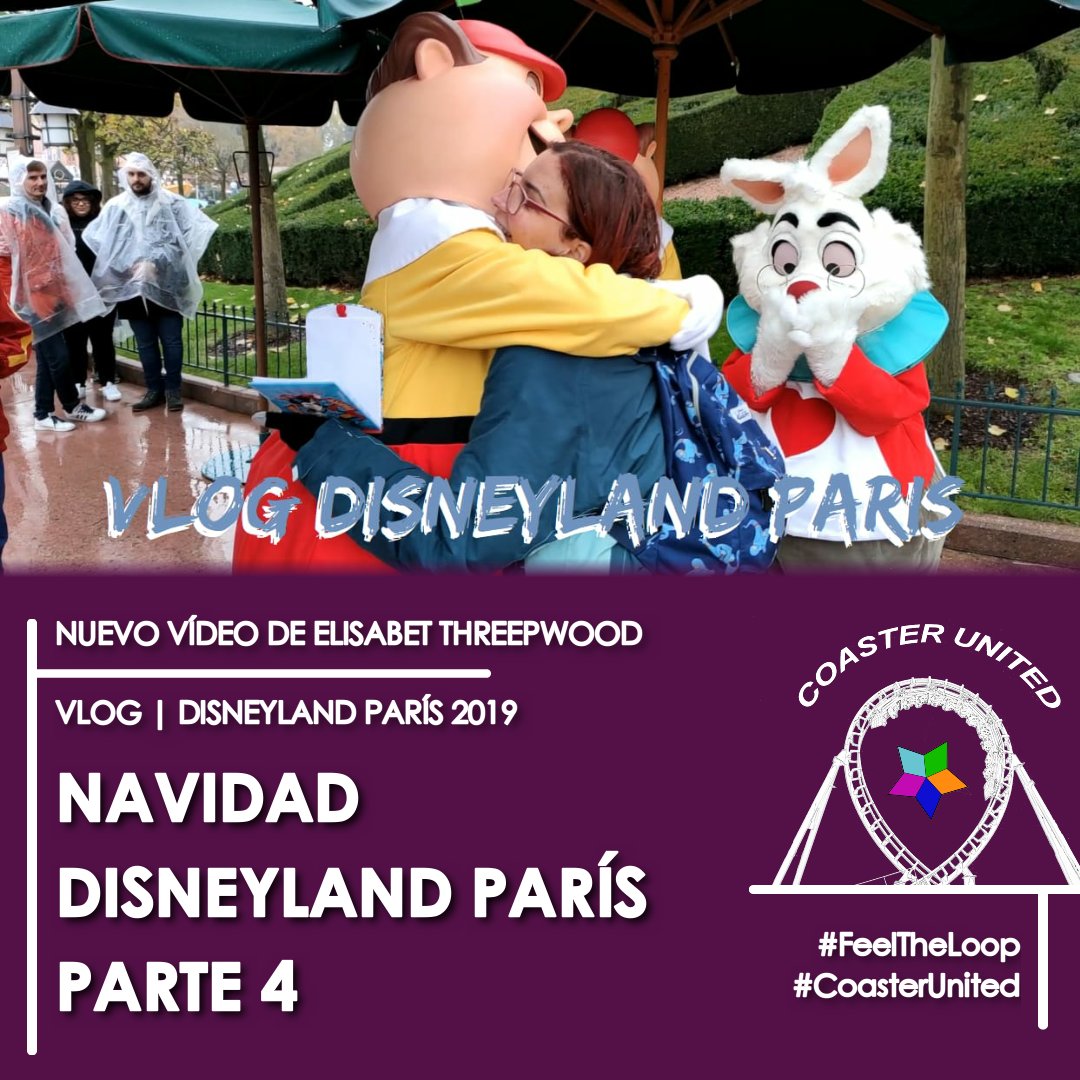 CoasterUnited's tweet photo. ¡Nuevo vídeo de @ElisabetTPW! ¡Disfruta de la MAGIA de @DisneylandParis en Navidad con el VLOG 4 NAVIDAD DISNEYLAND PARÍS!
.
.
.
#FeelTheLoop #CoasterUnited #Navidad #Christmas #Disneyland #DisneylandParís #DisneylandPark #WaltDisneyStudiosPark #DisneyVillage #ElisabetThreepwood https://t.co/sWpkzyCMrd