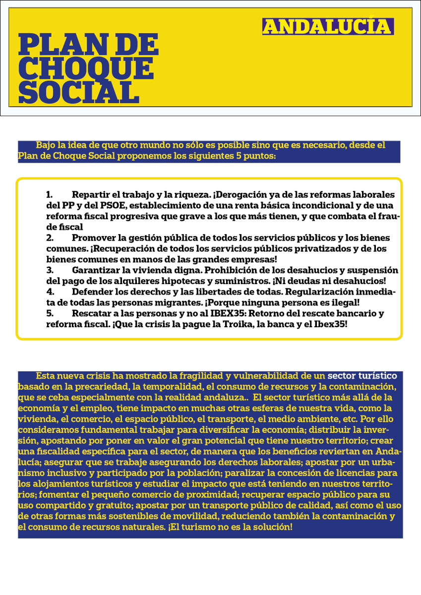 salmorejorebeld's tweet photo. La crisis social y climática que enfrentamos se ceba con nuestro territorio. Por eso el @planchoque_AND sale a la calle con propuestas para proteger nuestras particulares vulnerabilidades.
#20JPlanDeChoque #20JYoVoy https://t.co/Cr8pONRycd