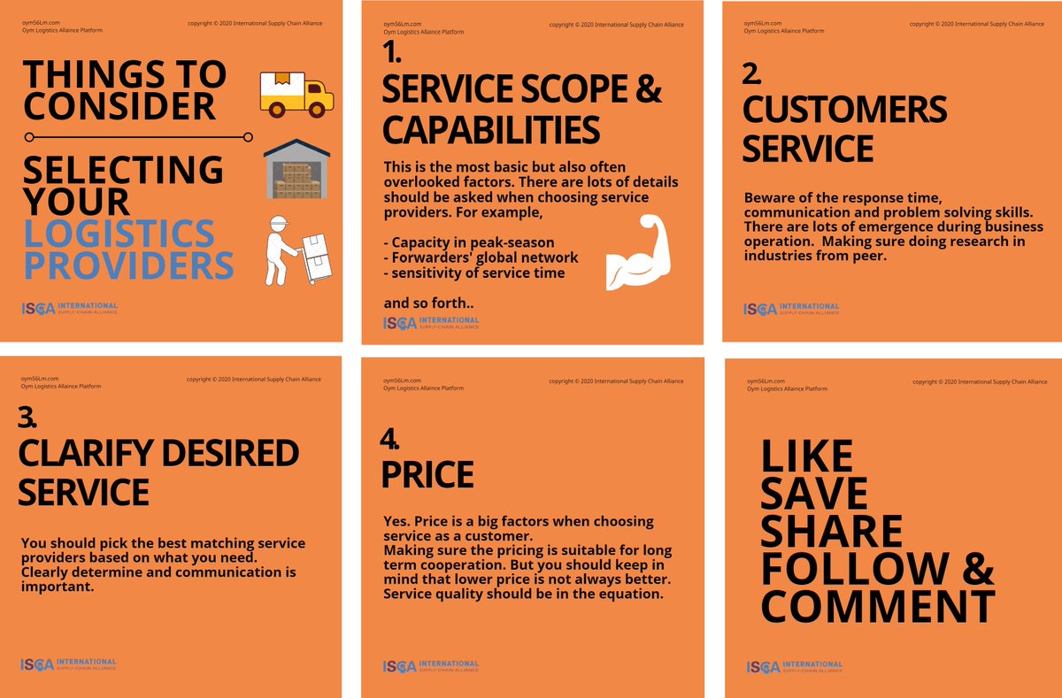 ISCA_Oym's tweet photo. Before selecting service providers, please make sure to consider those factors for your own good.

LIKE SAVE SHARE FOLLOW AND COMMENT
More content will be released so stay tuned. https://t.co/JntsPhQAnn