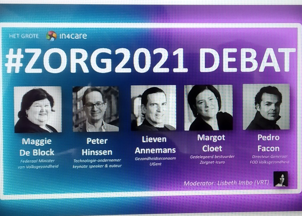 #zorg2021 Boeiend debat met een resem treffende quotes. Besluit: "just do it" <a href="/Maggie_DeBlock/">Maggie De Block</a> <a href="/MargotCloet/">Margot Cloet</a> <a href="/PedroFacon/">Pedro Facon</a> <a href="/hinssen/">Peter Hinssen</a> <a href="/LievenAnnemans/">Lieven Annemans</a> <a href="/In4Care/">IN4CARE</a>