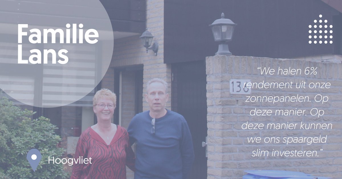 Familie Lans bespaart al 2 jaar energie!
Hoe zij dit hebben aangepakt? Bekijk hun verhaal hier energiebespaarders.nl/klanten/lans