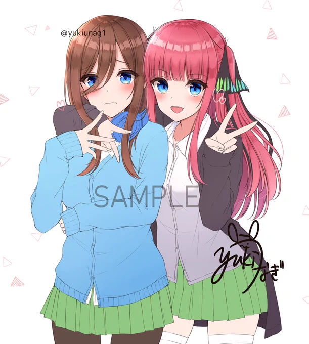 二乃三玖を描いている…
#五等分の花嫁 