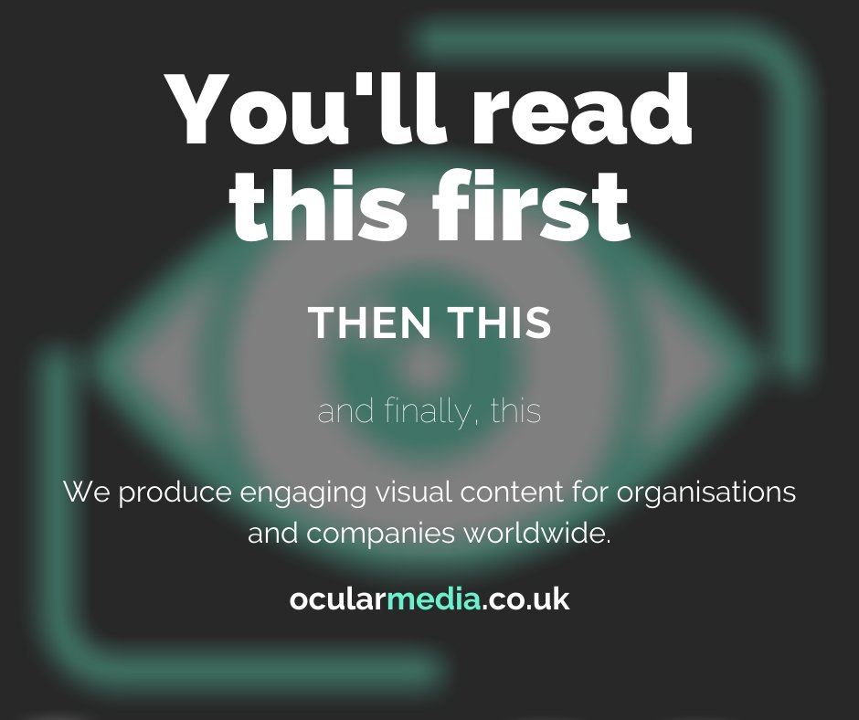 OcularMediaLTD's tweet photo. We specialise in digital marketing and corporate video production; including social media videos, promotional content, event and training material. 

Find out more about our services at https://t.co/A85FfEOjDX https://t.co/z2gVfi8O8J
