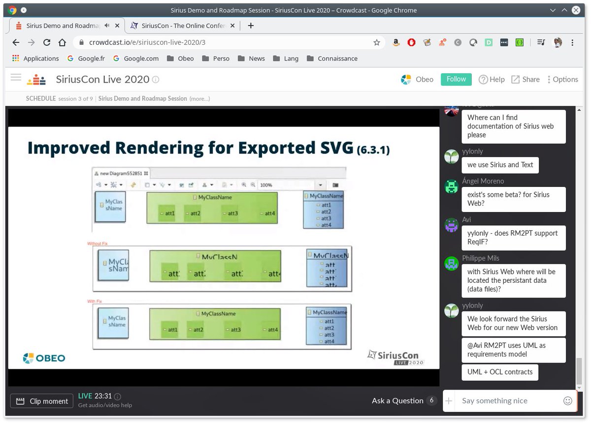 EclipseSirius's tweet photo. [#SiriusCon] @_pcdavid from @Obeo_Corp just ended his presentation about what #EclipseSirius is about and how to easily get your own #graphicalmodeling tool. 

More information: https://t.co/LMmj1dzGZg
#OpenSource https://t.co/JqGpA49R3P