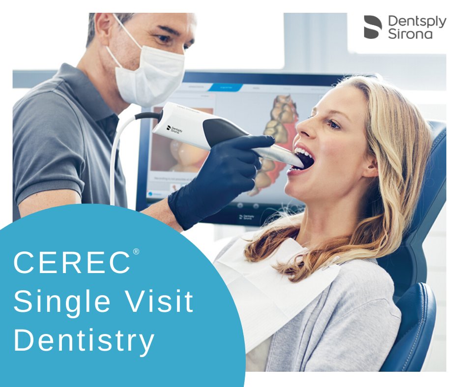DENTSPLY_UK's tweet image. No messy impressions. No temporary crowns. No long wait. Our CEREC® system allows complete clinical control from prep to placement, providing an excellent patient experience. Contact us to learn more #SingleVisitDentistry #FutureProofYourPractice  ow.ly/FyON50AbfMQ