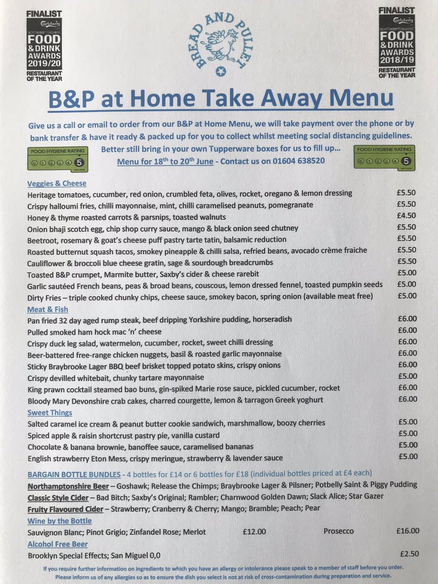 Breadandpullet's tweet image. Thursday night is officially takeaway night... 👍🏻🐔
We are open for collections from 5pm this evening, taking orders now over email or call and leave us a message and we will get back to you
#takeawaytime #treatyourself