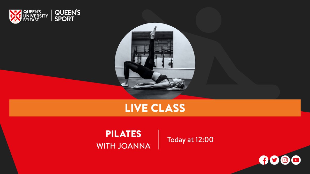 QueensSport's tweet photo. Join in with a Queens Sport Fitness Class in 30 minutes for another Zoom class! Joanna Mills will be leading an interactive Pilates Class to keep you fit, healthy and active with a stay at home workout. Tune in and let’s get moving

https://t.co/De1awq6ue2 https://t.co/E8qWwvYxJX