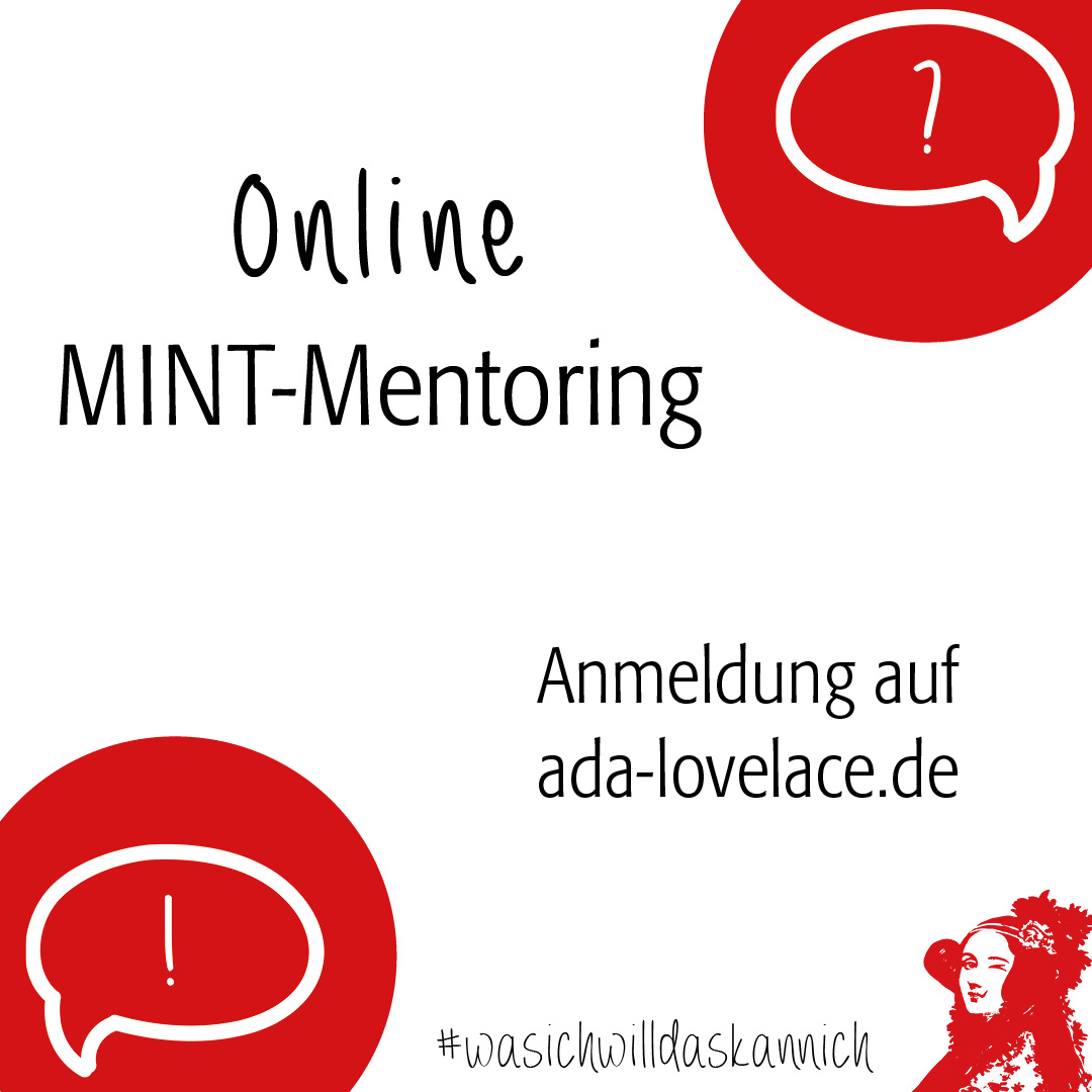 Du brauchst Unterstützung in Mathe, Informatik, Naturwissenschaft oder Technik? Dann melde dich an für unser MINT-Mentoring: ada-lovelace.de/mint-mentoring/

#mintmentoring #adalovelaceprojekt #wasichwilldaskannich