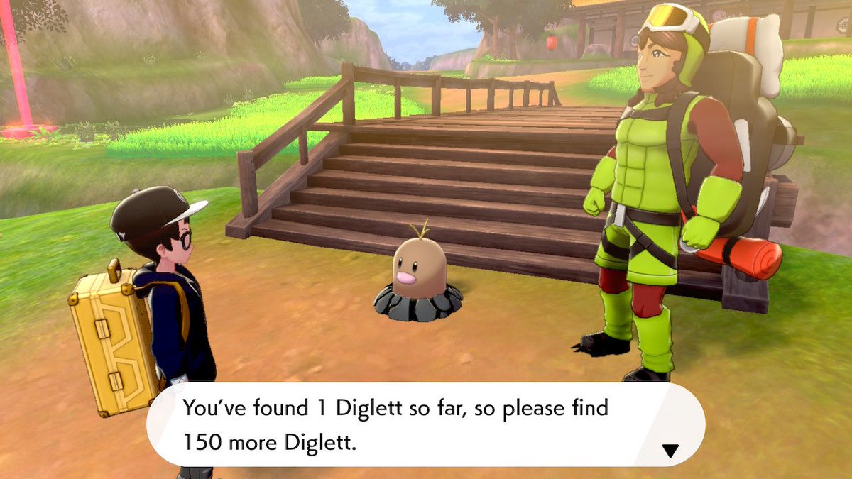 WHAT! bois & grrls we have a new thread here on twitter dot com, this chap has allowed 151 no native species Pokemon lose on the  #IsleOfArmor I’m gonna try and chronical all the locations I find them in here, please if you find any snap and pic and I’ll add them in   #diglett