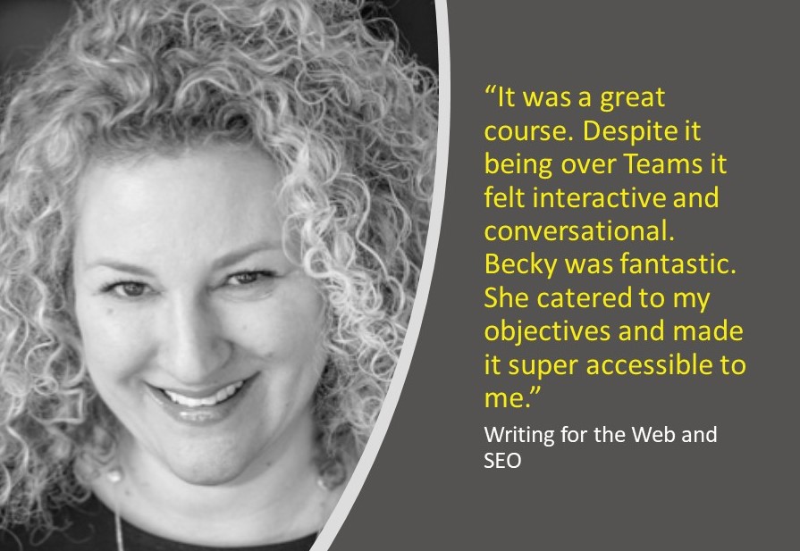 How times have changed, but we're still delivering the same great #Training, albeit remotely. Another fantastic reaction for <a href="/beckybocchetti/">Becky Bocchetti</a>.
#Editorial #writing #digitalskills #Marketing