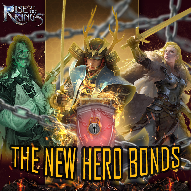 rok_onemt's tweet photo. In the coming update more heroes, including Jassan, Magneri, and Shingen, will have their own bonded heroes and history revealed.🤩
The new hero bonds will increase your WAR attributes!🔥
Activate Hero Bonds to secure the upper hand on the battlefield!⚡️ https://t.co/pOg6esPdqz