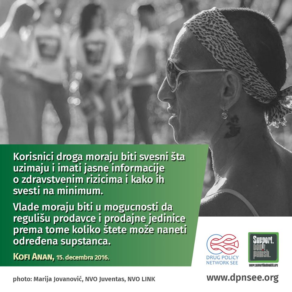 Tokom juna meseca, DPNSEE i organizacije članice postavljaće izjave o politikama prema drogama, Kofi Anana, nekadašnjeg Generalnog sekretara UN i istaknutog člana <a href="/globalcdp/">The Global Commission on Drug Policy (GCDP)</a>
<a href="/DPN_SEE/">DPNSEE</a>
#supportdontpunish #DPNSEE #PreventNS #udruzenjeprevent