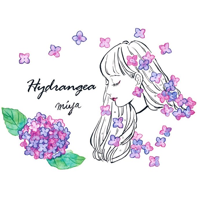 「髪飾り 紫陽花」のTwitter画像/イラスト(古い順)