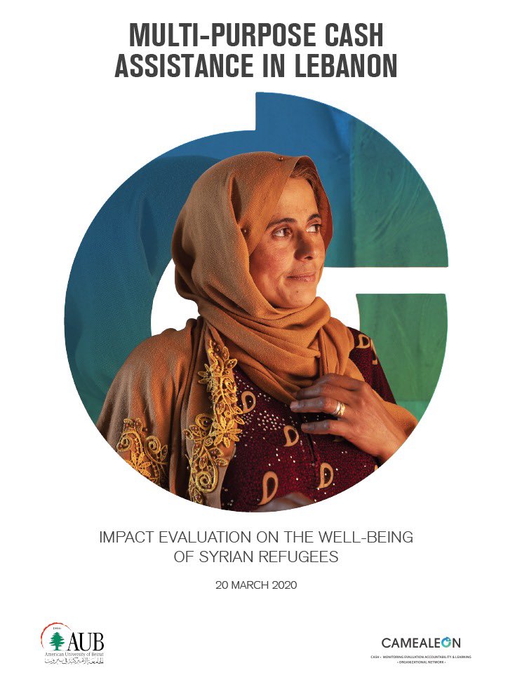 We recently published a large-scale evaluation that measured the short-run,long-run &amp; discontinuation impact of cash transfers on Syrian refugees bit.ly/2N7HV21
<a href="/CRPH_AUB/">Center for Research on Population and Health</a>
<a href="/JadChaaban/">Jad Chaaban جاد شعبان</a> <a href="/alexandrairani/">alexandra irani</a> @GhattasHala @Z_Jamaluddine  <a href="/WaelM10/">WAEL10🐐</a> <a href="/RimaAlMokdad/">Rima Al Mokdad</a> Nisreen Salti