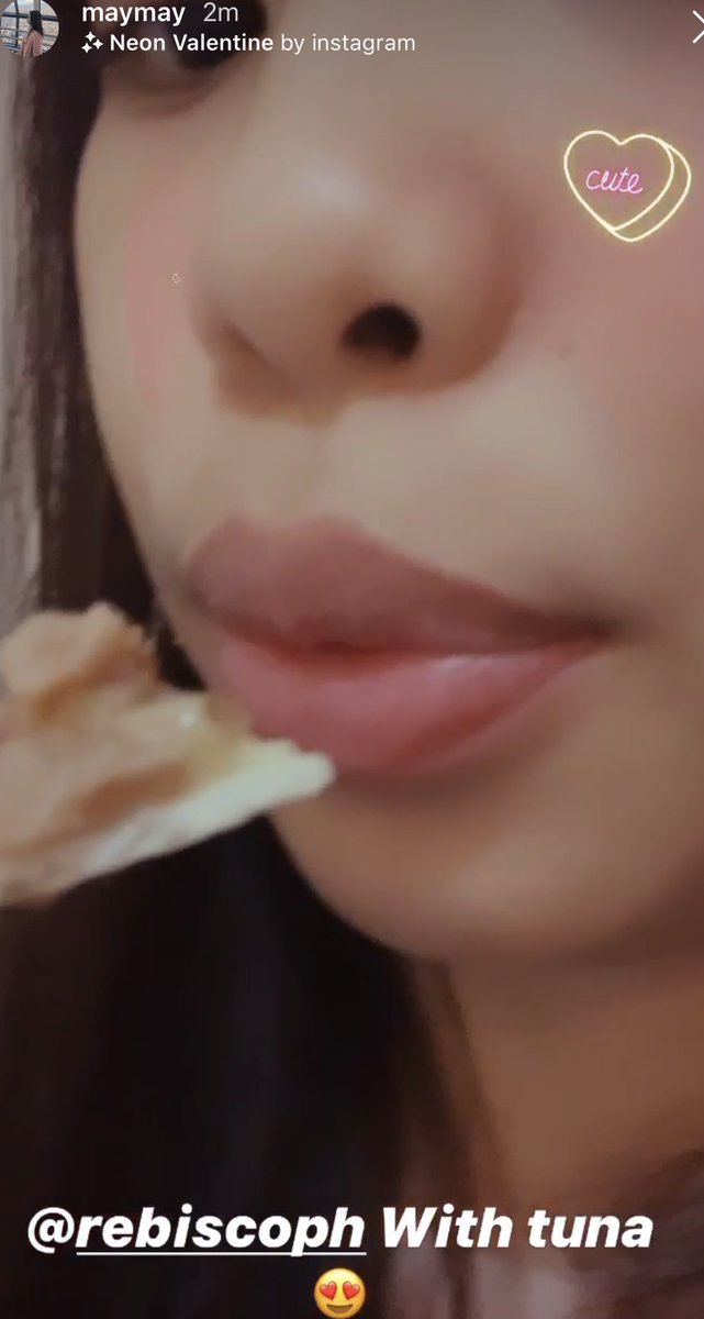 MariaGayMendoza's tweet photo. Maymay’s IGS Rebesco With Tuna
Thank you @RebiscoPH
#MaymayForCalderoFiles
@maymayentrata07 https://t.co/oXaGj9xYpk