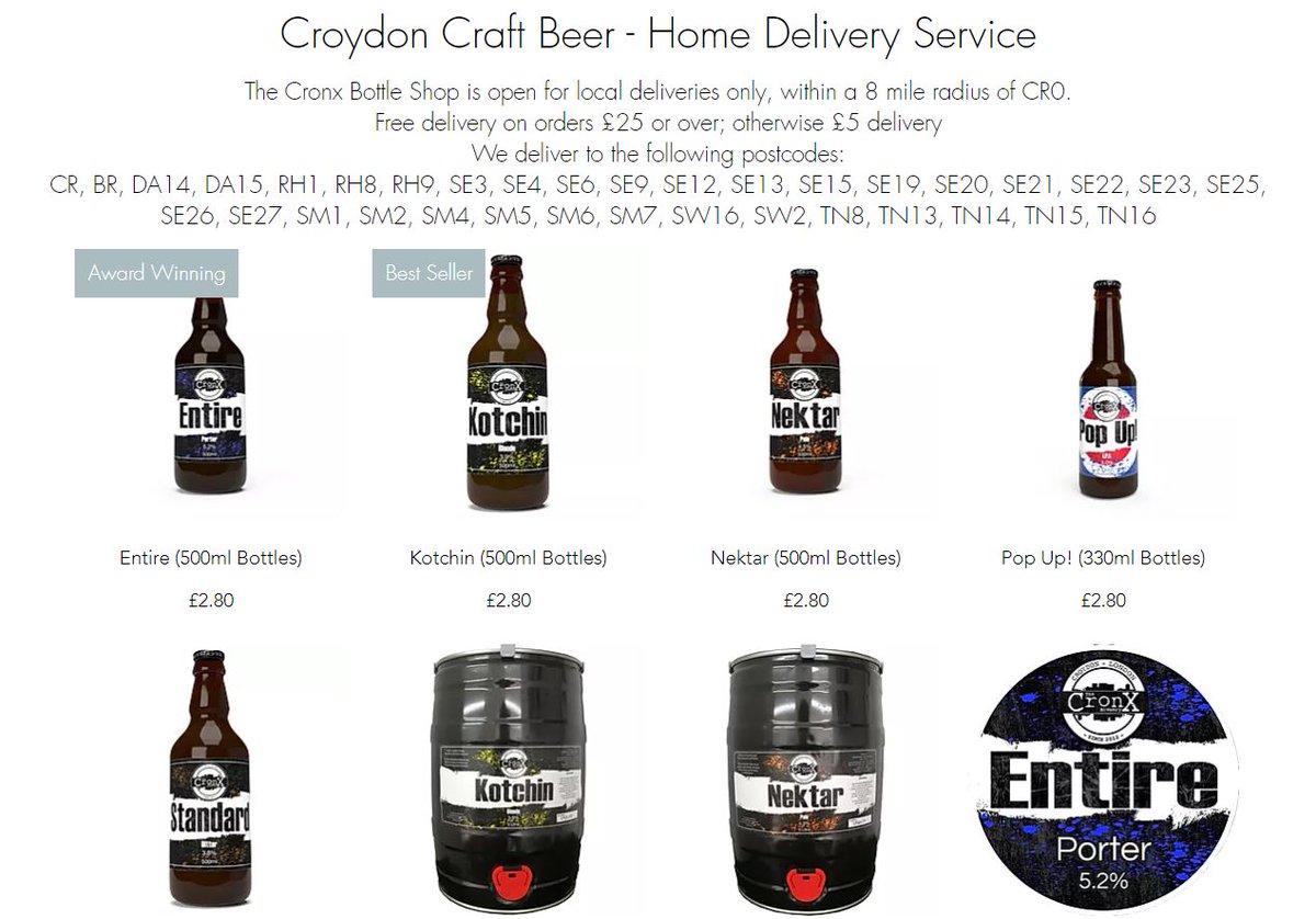  @TheCronxBar opened in 2016 and has been a popular destination for local beer lovers ever since. Since lockdown began they have been keeping busy and keeping fridges stocked across the Borough. Visit their online store now  https://www.thecronx.com/shop 