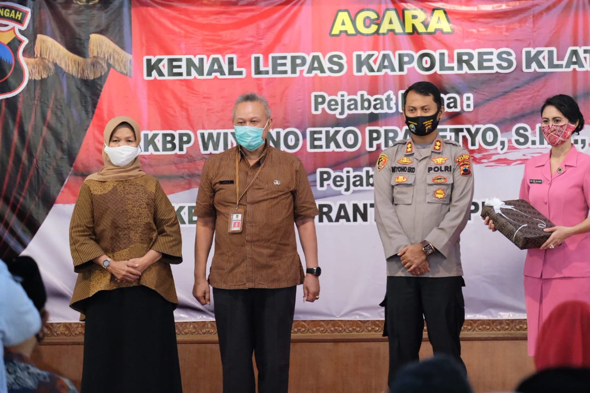 Kapolres Klaten sebelumnya dijabat oleh AKBP Wiyono Eko Prasetyo,S.I.K, M.I.K akan digantikan oleh AKBP Edy Suranta Sitepu, S.I.K, M.H. AKBP Wiyono Eko Prasetyo,S.I.K, M.I.K dialih tugaskan ke Mabes Polri Jakarta.End Thread