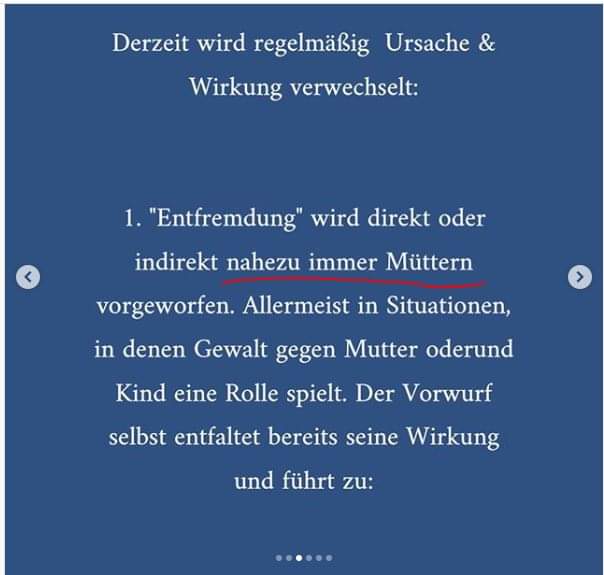 beideEltern's tweet image. Wie agiert @_MIAeV_?
MIA ignoriert, dass immer mehr (und jetzt schon nicht wenige) #Mütter von #Elternkindentfremdung #Entfremdung betroffen sind. Warum?