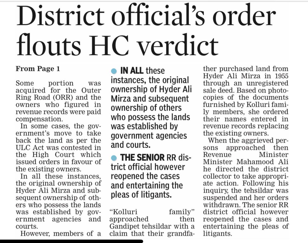 kiranckalluri's tweet photo. We at @WestendMeadows thought that we were the only victims. Looks like there is a standard modus operandi by the same set and we have lot of company!!  @KTRTRS will look forward to seeing action on these errant officials and save brand Hyderabad. Thanks @DeccanChronicle https://t.co/Rv9oWCQSI3