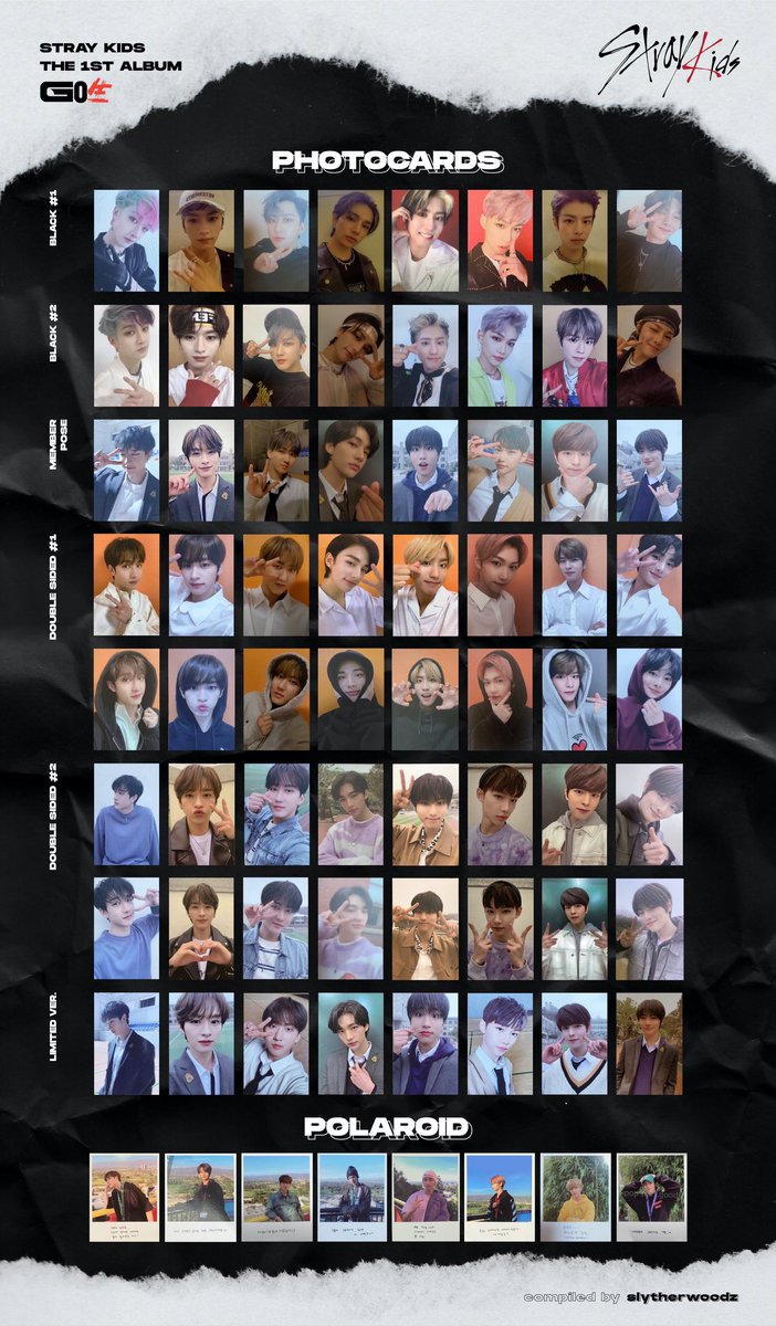 STRAY KIDS GO生 PHOTOCARD LIST by @slytherwoodz 🙈 #StrayKids