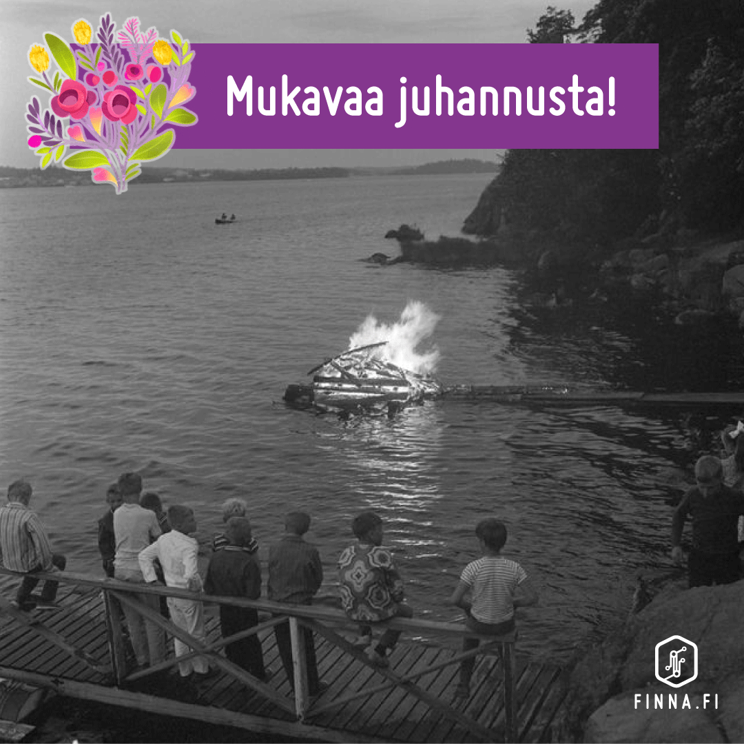 Finnafi's tweet photo. Aurinkoista juhannusta kaikille! Muistakaahan hyödyntää keskikesän juhlan tarjoamat mahdollisuudet, kuten: "Jos juhannuskokon hiilloksille heittää juhannusaattona kalastetun lahnan, voi kalan kylkiruotojen huomata osoittavan tulevaa puolisoa." #juhannustaika https://t.co/VJ6Km7RQcu