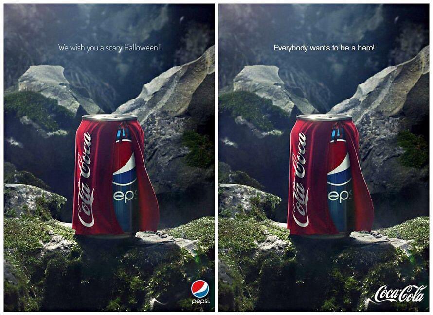 FernandoCheca's tweet photo. Fantástica campaña publicitaria de Pepsi y genial respuesta de Coca Cola... https://t.co/hAh3kJ2wmO