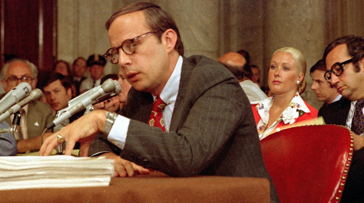 BeschlossDC's tweet image. John Dean, who testified against Nixon before Senate Watergate Committee next week 1973, did not stay silent about his secrets in order to sell his information to the American people in a book later on:                #AP