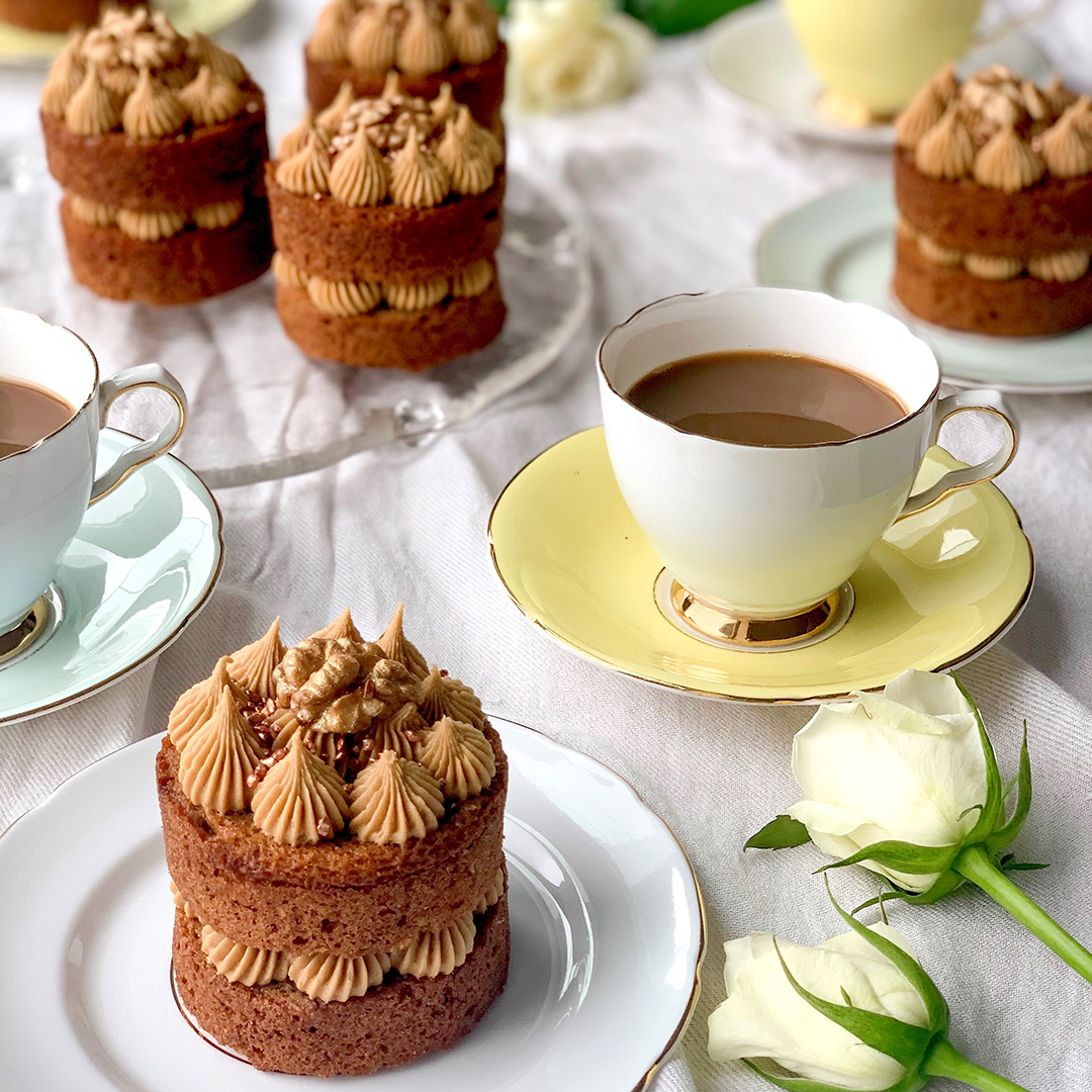 Hold your own afternoon tea at home with this delicious coffee cake recipe from our friend @alicefevronia on the blog today bit.ly/3dgwf7I