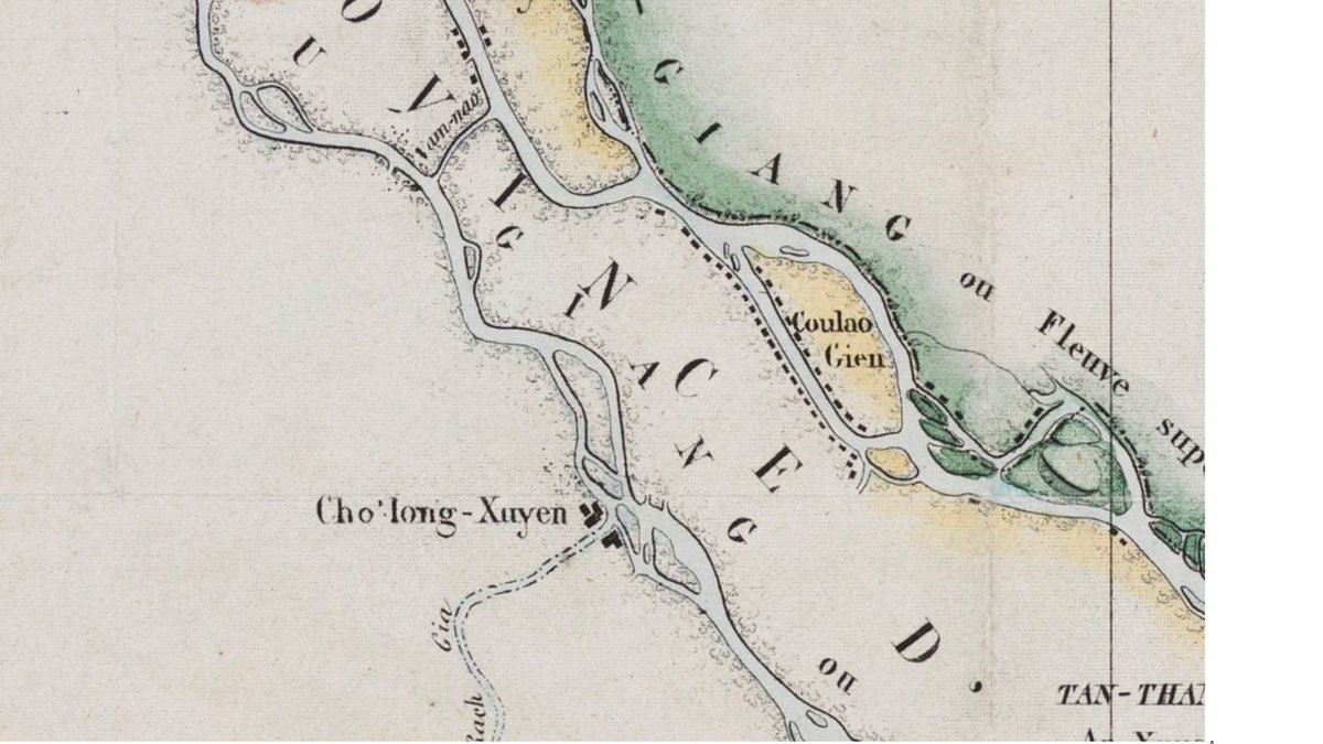 Please RT! I'm trying to find an expert to source ?French? historical accounts of river engineering in C19 Viet Nam. I am interested specifically in the Vam Nao channel (see how narrow in 1863; was it dug?!) between the Mekong and Bassac branches of the Mekong delta. Thanks!