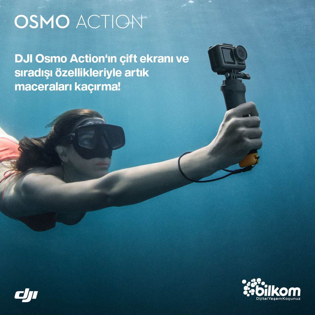 Bilkom's tweet photo. Osmo Action’ın canlı ön ekranı, herhangi bir ayarda kendinizi zahmetsizce çerçevelemenize izin verirken, arka ekran kristal netliğinde, aşırı duyarlı bir ekran sunar. Osmo Action’ın üstün özellikleri ile istikrarlı ve sarsıntısız görüntülere ulaşmanız mümkün!

#Bikom #DJI https://t.co/7H9CM4xj9I