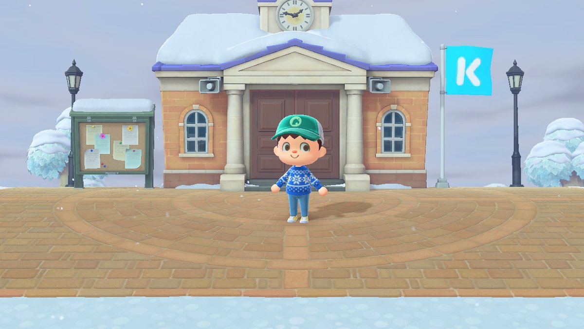 SMM2_Fr's tweet photo. Enfin la mairie avec Marie xD #AnimalCrossing #ACNH #NintendoSwitch https://t.co/X87FbKoYvT