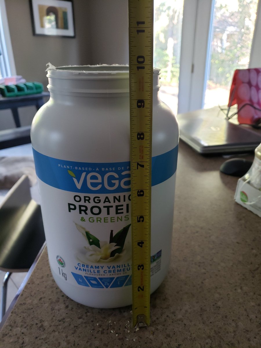 Just opened my new <a href="/VegaTeam/">Vega</a> protein powder and the container is more than half empty. Why make it so big if you dont need all the space?? Not only misleading but also such a waste of plastic <a href="/Brendan_Brazier/">Brendan Brazier</a>. #falseadvertising #waste