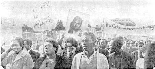 No Colour Bar March in UK