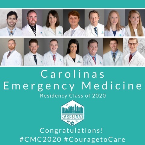 Congratulations to the class of 2020! You guys are awesome! We're going to miss you all! @CMCEM #residencygraduation #emra #RSA