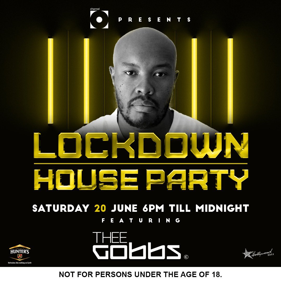 Our boi <a href="/TheeGobbs/">Thee Gobbs</a> is going to be opening the show 7pm Sharp this Saturday on #LockdownHouseparty top up your drinks and meet him at the comfort of your home only on <a href="/ChannelOTV/">Channel O</a>