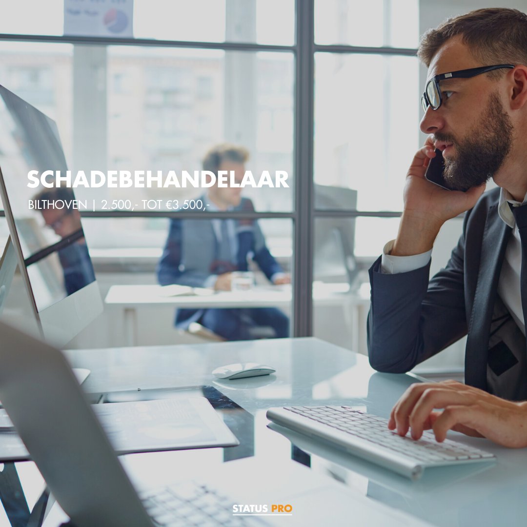 StatusPro_'s tweet photo. #Vacature: #Schadebehandelaar - Bilthoven. 

Salaris: €2.500,- tot €3.500,- bruto

Beschik jij over #WFT Basis, Schade Particulier en Zakelijk? Solliciteer dan nu meteen.

 https://t.co/lDNKI1Zdjr

☏ +31 172 853 292 ✉ solliciteren@status-pro.nl
#WeAreHiringProfessionals https://t.co/8rE3b1ZIx4