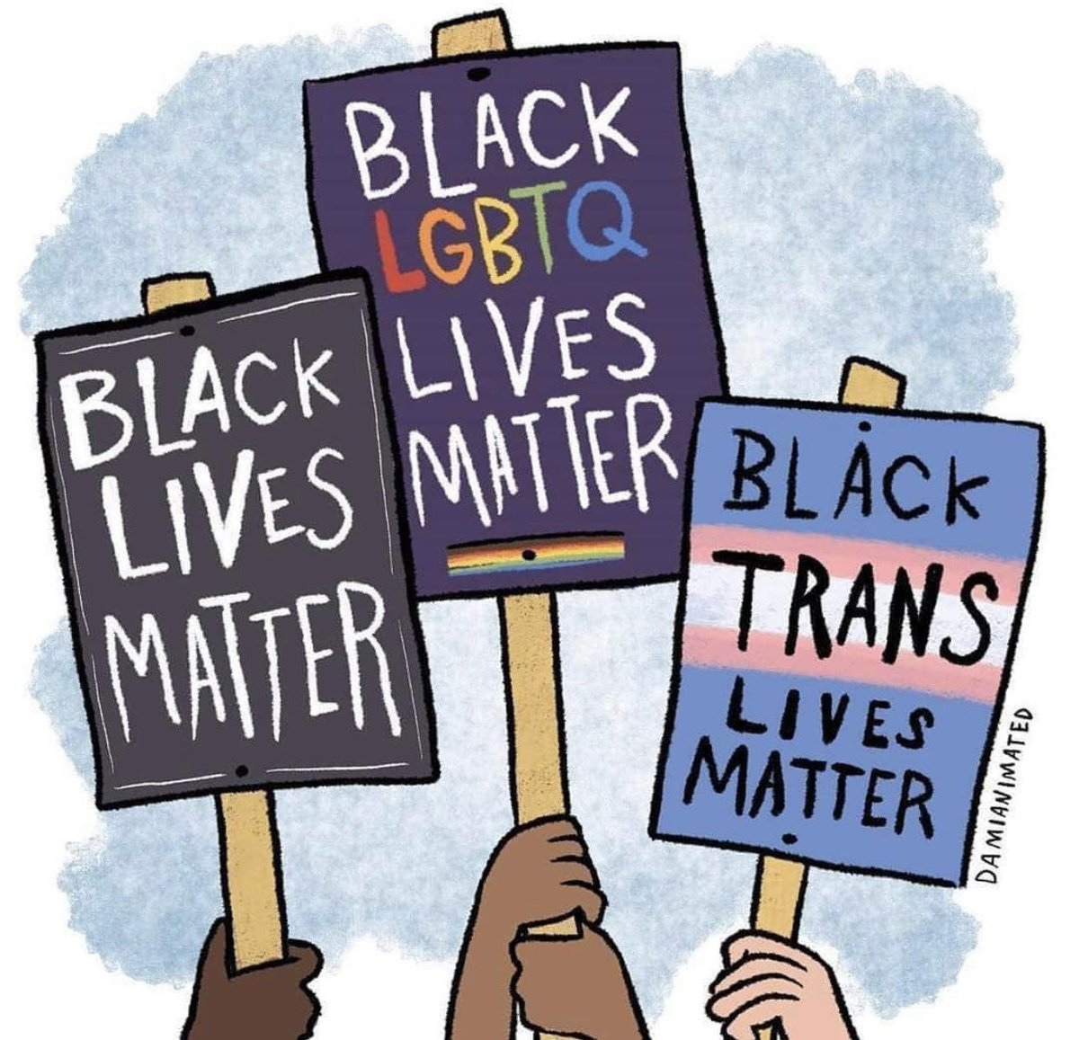 SAY IT WITH US! 

#BlackLivesMatter #BlackLGBTQLivesMatter #BlackTransLivesMatter

p.s. 1st #Pride was a RIOT!