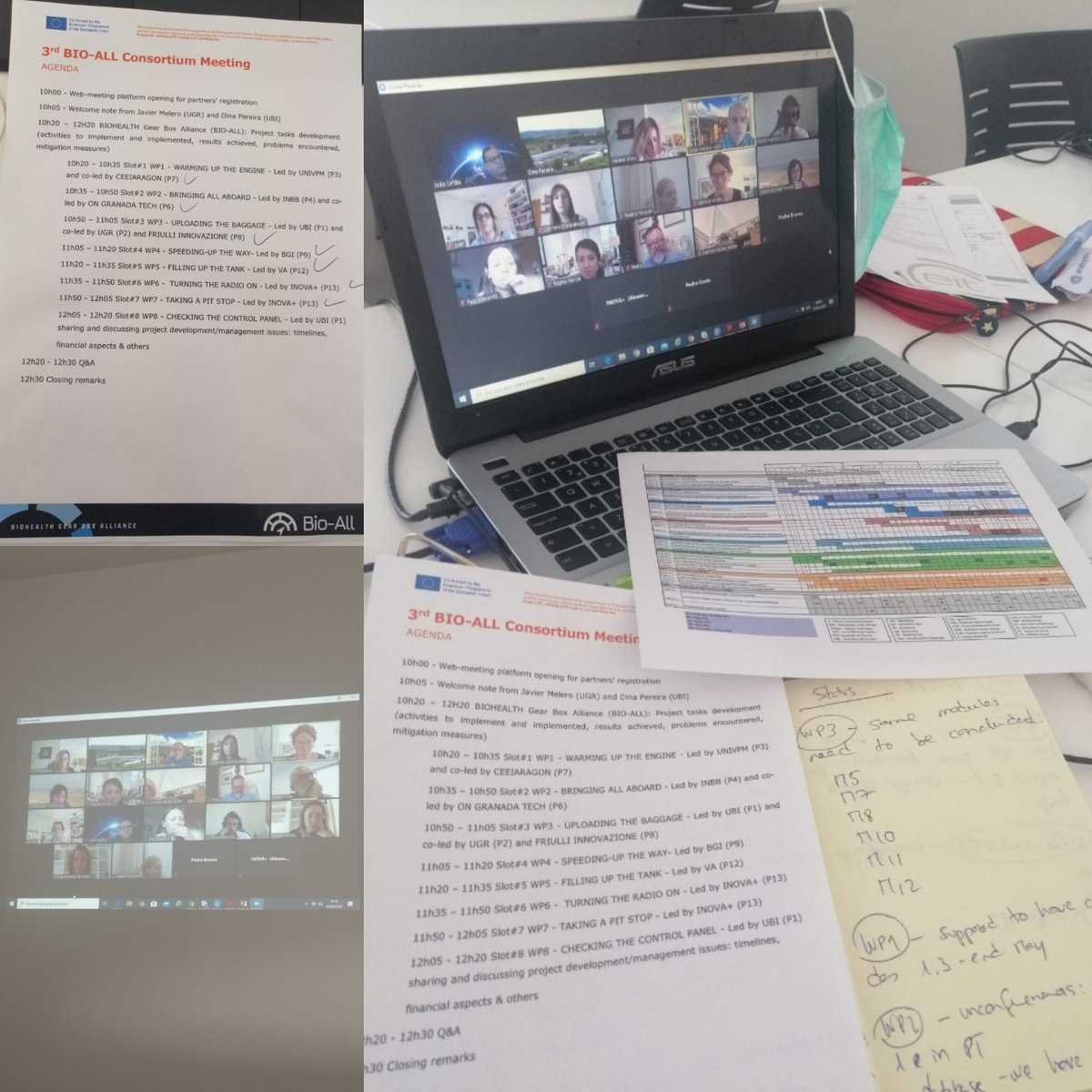 dinaubi's tweet photo. Our 3rd meeting of the @BioAllGearbox project is ongoing.
Great achievements so far.. A mapping and roadmap on the biohealth sector, a big database of the sector, a post-graduation customized to the field and an acceleration program targeted at bio-health entrepreneurs.. https://t.co/TeNSiAbUWW