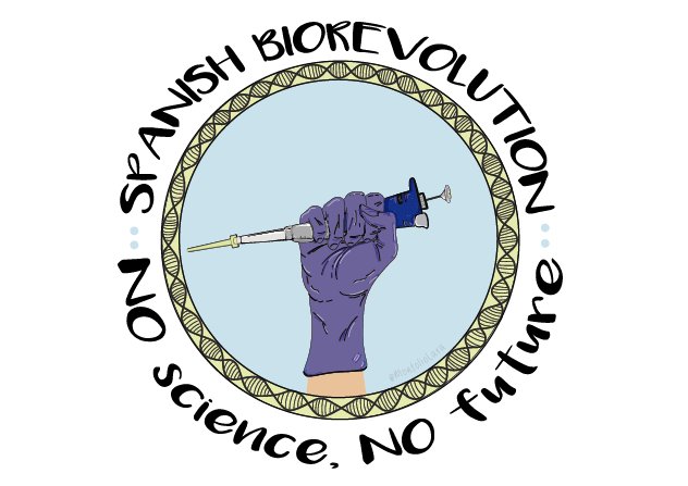 Spanish Biorevolution #NONSTOP 
I created this logo for our revolution.
Research and Development are the keys for a sustainable future.
For Spain and the whole world #SinCienciaNoHayFuturo 
#NoScienceNoFuture 
#biorevolution 
#science
@educaciongob
